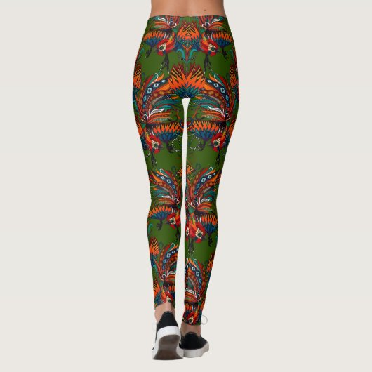 Rostfarbe Leggings (Rückseite)