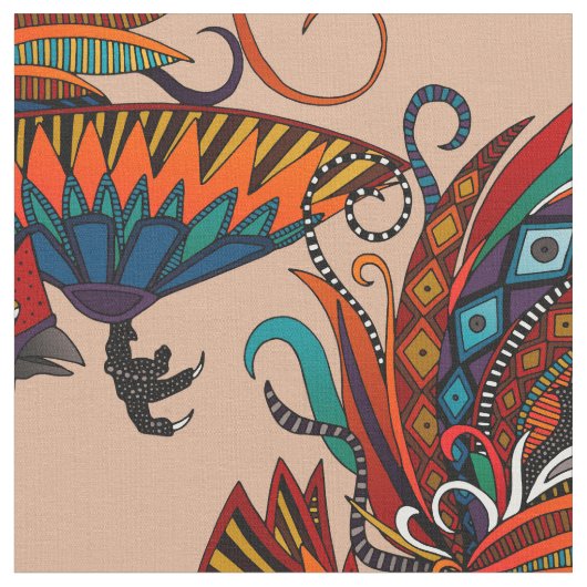 Rostfarbe Stoff (Nahaufnahme)