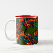 Rostfarbe Zweifarbige Tasse (Links)