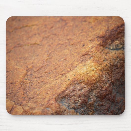 Rostfarbener Granitfels Mousepad (Vorne)
