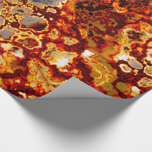 rostfarbenes Quarz Geschenkpapier (Ecke)