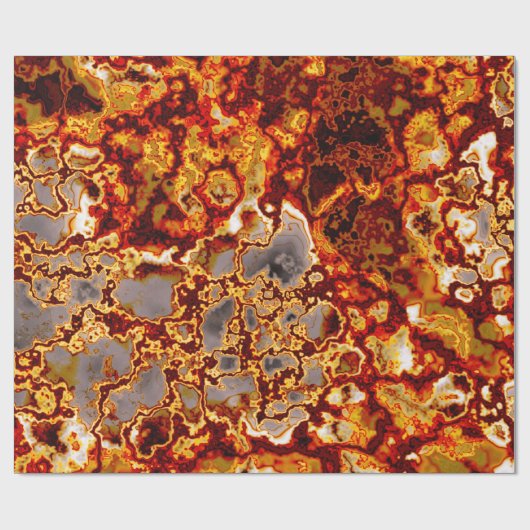 rostfarbenes Quarz Geschenkpapier (Flach)