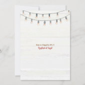 Rostflorale Western Stiefel und Bubbly Brautparty Einladung (Rückseite)