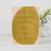 Rostformen Hochzeit Einladung (Stehend Vorderseite)