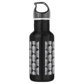 Rostfreie 18 Unze. Schwarzes Trinkflasche (Rückseite)