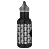 Rostfreie 18 Unze. Schwarzes Trinkflasche (Links)