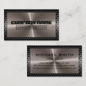 Rostfreie elegante moderne Bronzegrenze Visitenkarte (Vorne/Hinten)