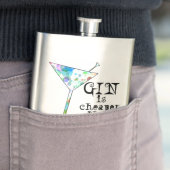 ROSTFREIE FLASCHE - GIN IST BILLIGER ALS THERAPIE FLACHMANN (Beispiel)