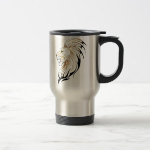 rostfreie Reise-Tasse des Doppellöwekopfes Reisebecher