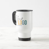 Rostfreie Reise-Tasse mit Firmenlogo kein Minimum Reisebecher (Vorderseite Links)