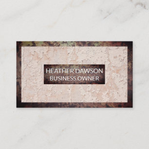 rostfreier Metallrahmen Grunge Wall Hintergrund Visitenkarte