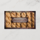 rostfreier Metallrahmen | Hintergrund Visitenkarte (Rückseite)