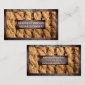 rostfreier Metallrahmen | Hintergrund Visitenkarte (Vorne/Hinten)