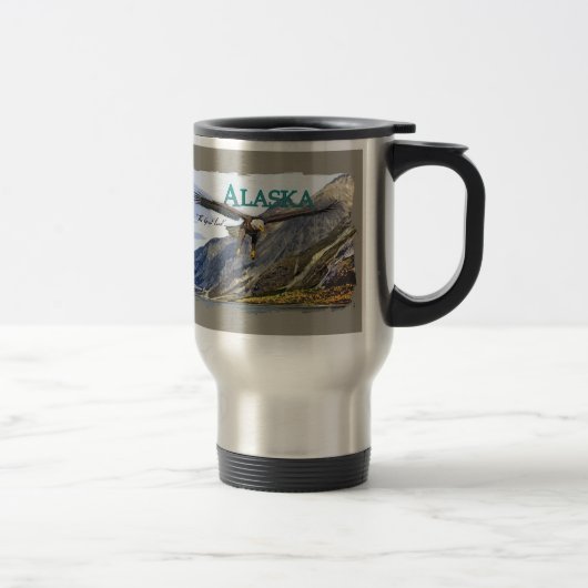 Rostfreier Stahl-Reise-Tasse Alaskas Reisebecher (Rechts)