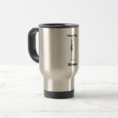 Rostfreier Stahl-Reise-Tasse CW Reisebecher (Vorderseite Links)