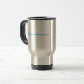 Rostfreier Stahl-Reise-Tasse Reisebecher (Vorderseite Links)