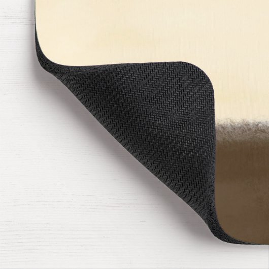 rostfreier und brauner Farbblock Mousepad (Ecke)