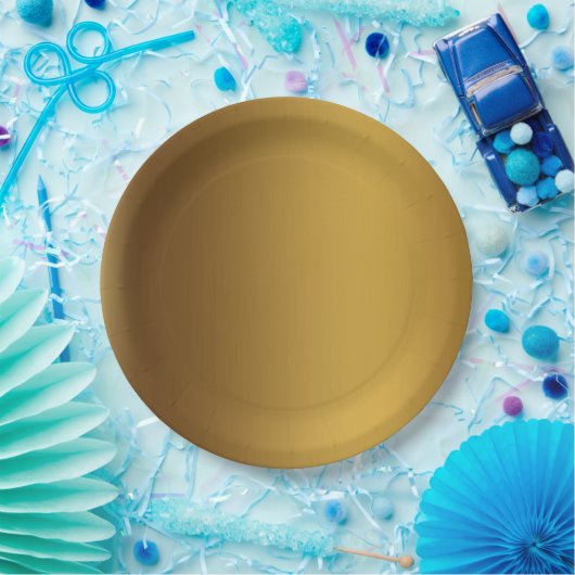 Rostgoldfarben Pappteller (Party)