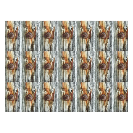 Rostgraue Holzplatten Tischdecke (Vorderseite (Horizontal))