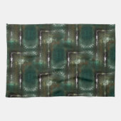 Rostgrüne Blüte, gekennzeichnet durch verschließba Geschirrtuch (Horizontal)