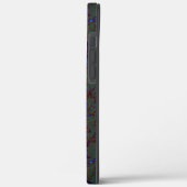 Rostgrüne Krackle mit blinkenden blauen Strichen Case-Mate iPhone Hülle (Rückseite / Links)