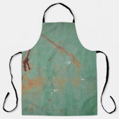 Rostgrüne, verwitterte Metallstruktur in städtisch Schürze (Vorderseite)