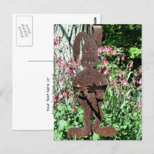 Rosthasen-Blumengarten-Fotografie Postkarte