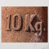 Rostig 10 kg flyer (Hinten)