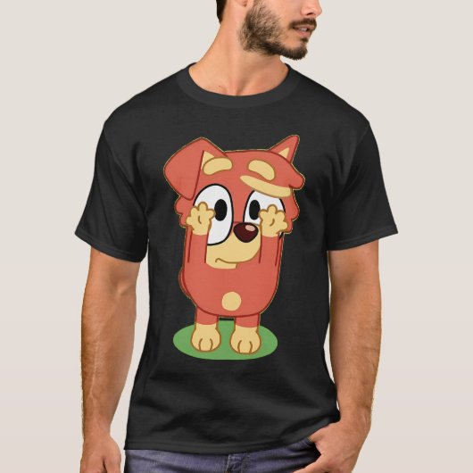 Rostig auf Bluey T-Shirt (Vorderseite)