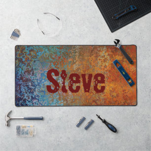 Rostig, Patina, Grunge Steampunk Personalisiert Schreibtischunterlage