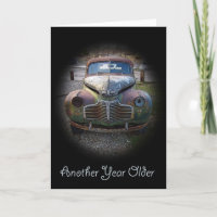 Rostige alte Rumpf-Geburtstags-Karte