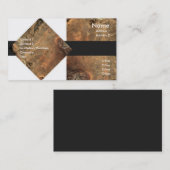 Rostige Blatt-Visitenkarte Visitenkarte (Vorne/Hinten)