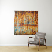 Rostige blaue Metallstruktur Wandteppich (Beispiel)