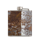 Rostige Flasche Flachmann (Rückseite)