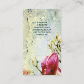 Rostige Magnolie - Visitenkarte (Rückseite)