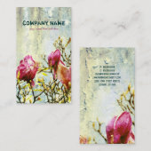 Rostige Magnolie - Visitenkarte (Vorne/Hinten)