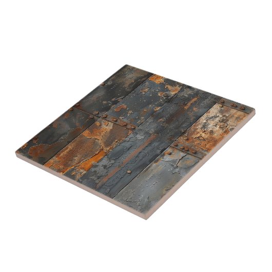 Rostige Metall-Keramikfliese Fliese (Seite)
