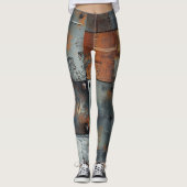 Rostige Metall-Legging Leggings (Vorderseite)