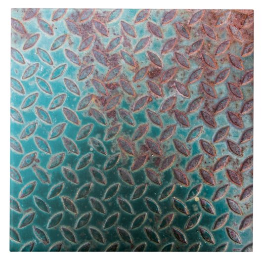 Rostige Metallbeschaffenheit Fliese (Vorderseite)