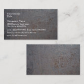 Rostige Metallbeschaffenheit Visitenkarte (Vorne/Hinten)