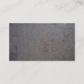 Rostige Metallbeschaffenheit Visitenkarte (Rückseite)
