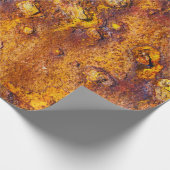 Rostige Metalloberfläche Geschenkpapier (Ecke)