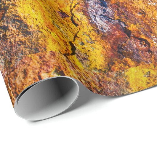 Rostige Metalloberfläche Geschenkpapier (Rolleneckpunkt)