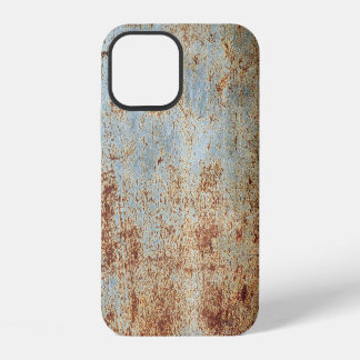 Rostige Metalltafel, strukturierter Hintergrund iPhone 12 Hülle