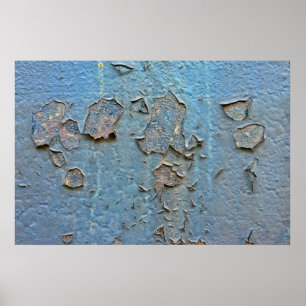 Rostige Metallwand Poster