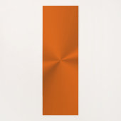 Rostige Orange mit glänzendem Effekt Yogamatte (Rückseite)