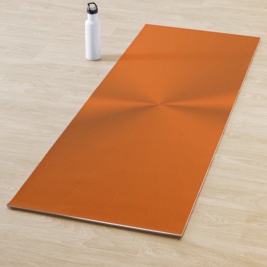 Rostige Orange mit glänzendem Effekt Yogamatte (Beispiel)