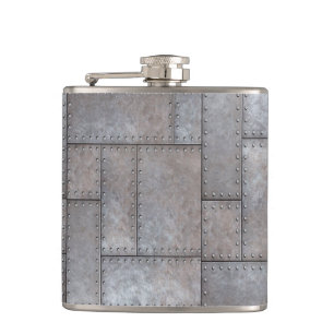 rostige Patina Metall antik alt cool vintage retro Flachmann