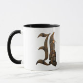 Rostige Ritter-Initiale I Tasse (Links)