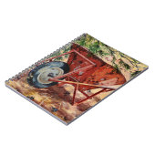 Rostige Schubkarre 2009 Notizblock (Linke Seite)